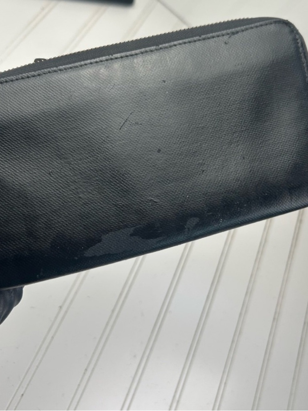 Rehab wallet, Dior Black Leather Zip-Around Wallet. - Picture 15 of 15